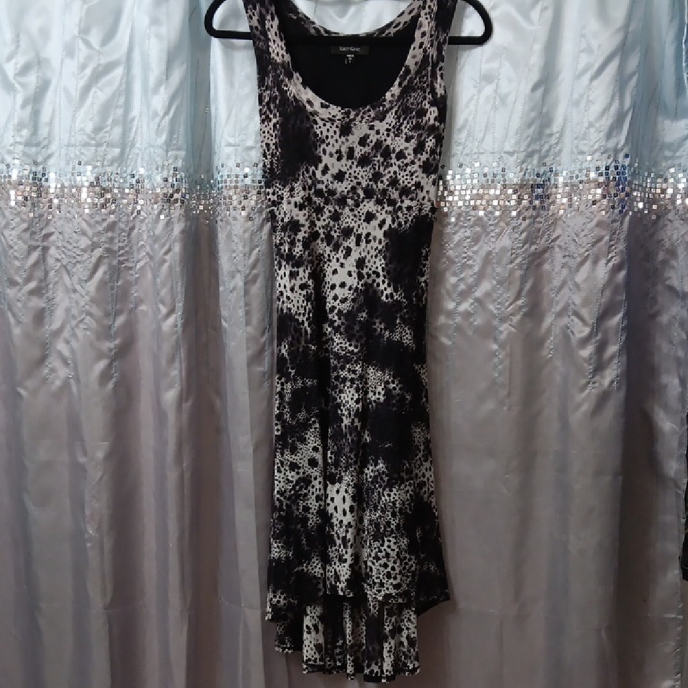 Karen Kane Black and White Asymmetrical Maxi Dress